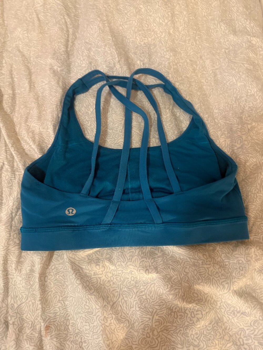 Teal size 4 lululemon energy bra